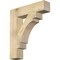 Ekena Millwork Merced Block Rough Sawn Bracket, Douglas Fir, 6"W x 28"D x 32"H BKT06X28X32MRC05RDF - alternate 1